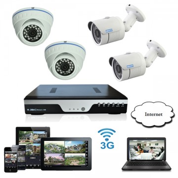 Giá trọn bộ 04 camera quan sát - HD-T04M11